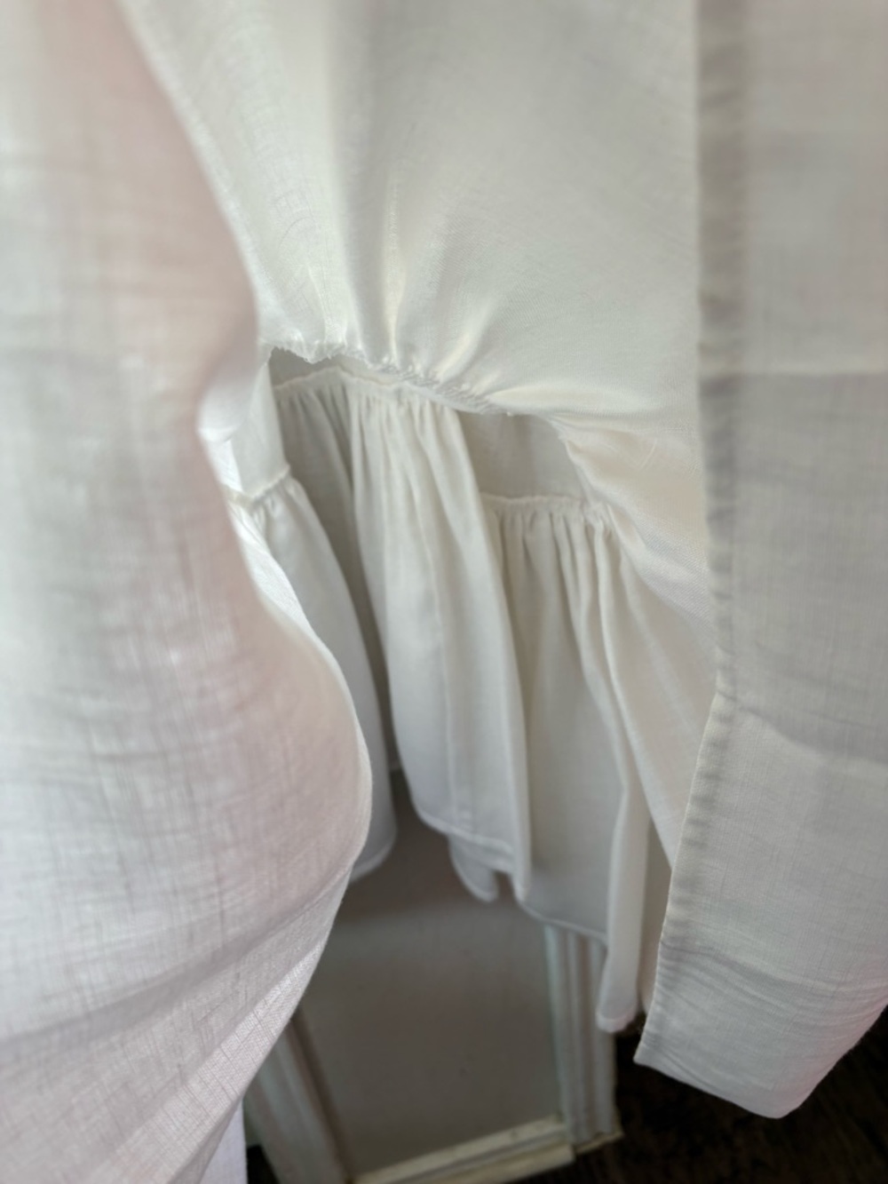 Lauren Ralph Lauren White Linen-Effect Wrap Midi Dress - Picture 10 of 10